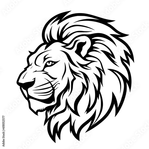 lion head vector