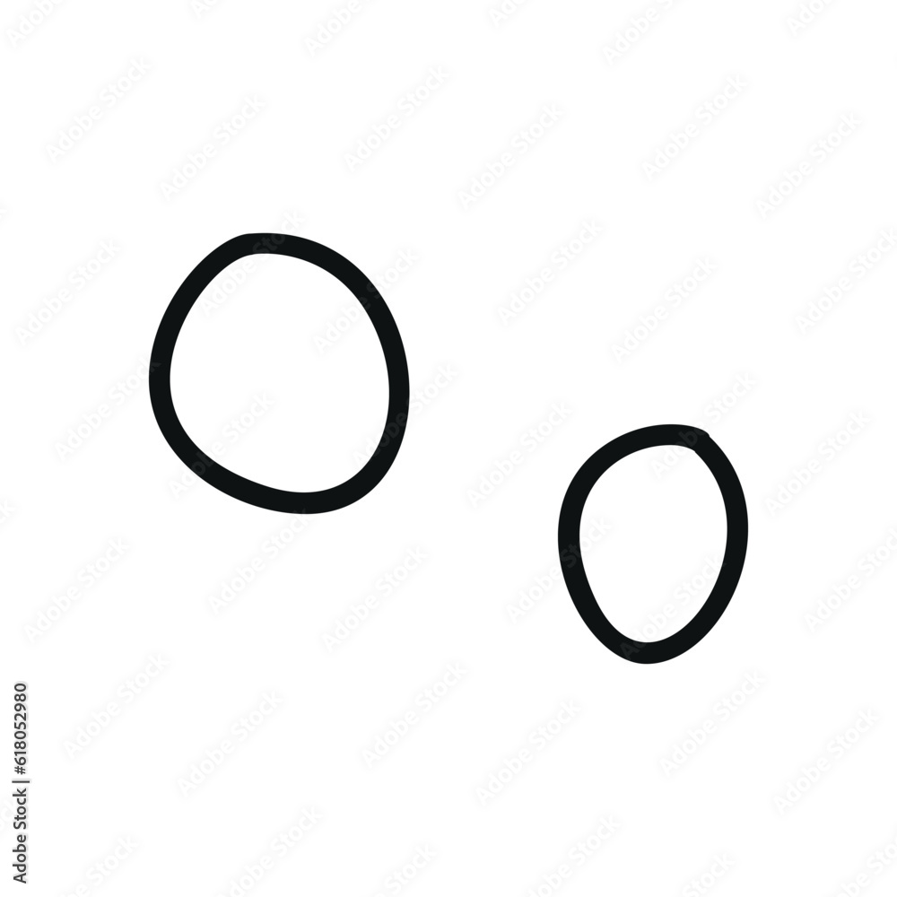 Hand drawn linear vector illustration of rocks