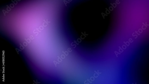 Vibrant lights. Magenta pink blue purple crimson red gradient flow on black background. Dynamic motion. Neon glow bright color transitions. Flash on dark backdrop for cover, web design. 4k animation