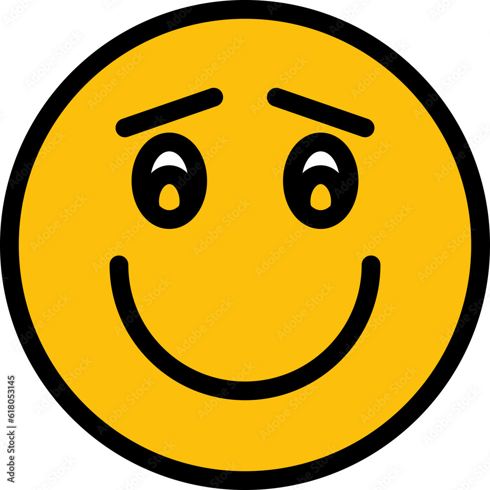 Fototapeta premium smile and happy face emoji