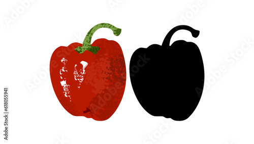 Bell pepper silhouette