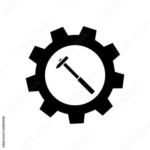 Workshop icon vector. Repair illustration sign. Service center symbol. Engineering logo.