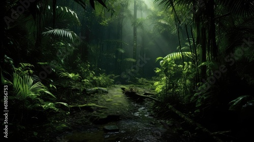 beauty of the jungle while hinting at the hidden dangers and secrets that lie within its depths