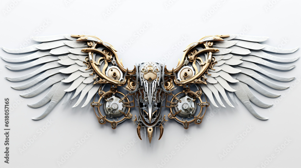 Fototapeta premium Steampunk Angel Wings