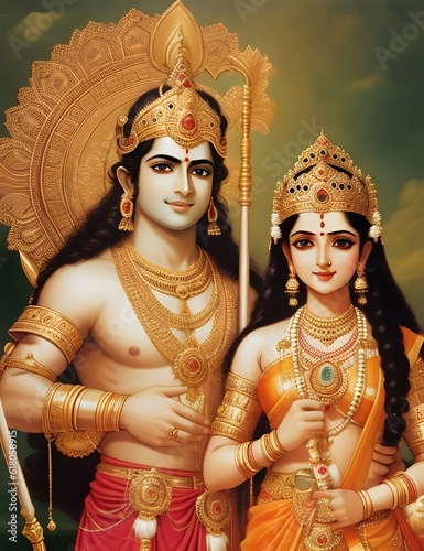 "Silent Serenade of Love and Trials: Rama and Sita's Extraordinary Sojourn in the Enchanted Forest"