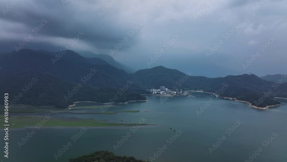Landscapes Of The Sun Moon Lake In Taiwan, Aerial View Landscapes Of The Sun Moon Lake In Taiwan, Aerial View