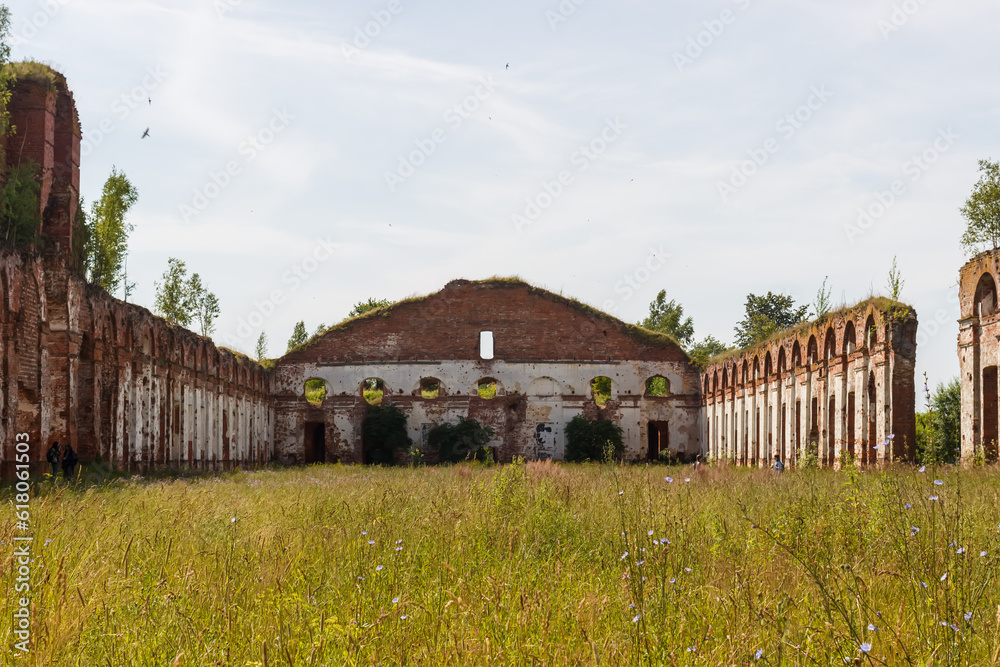 settlement of the Novgorod region. Ruined Ruins. settlement of the Novgorod region. Ruined Ruins.