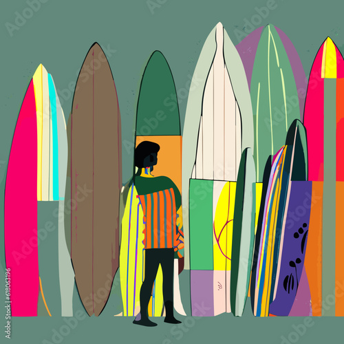 surfboard rental store