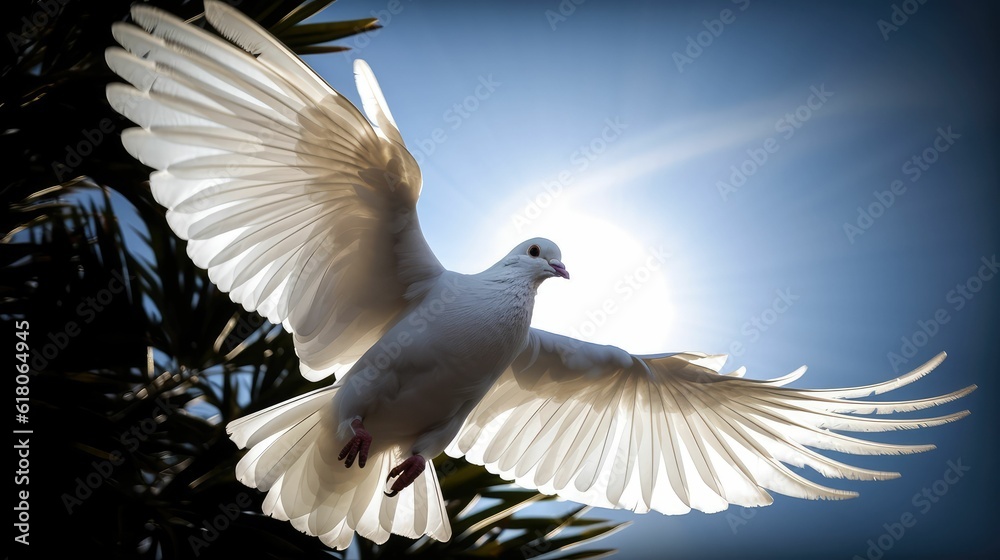 Obraz premium dove in the sky