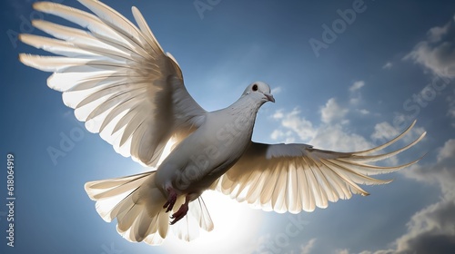 dove in the sky