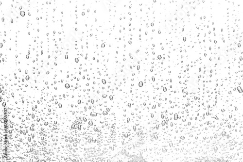 Canvas Print Water droplets isolated background png.