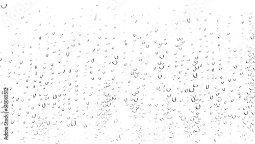 Fotografia Water droplets isolated background png.