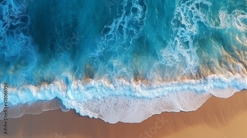 Ocean waves on the beach as background