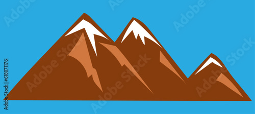 brown mountains with snowy peaks