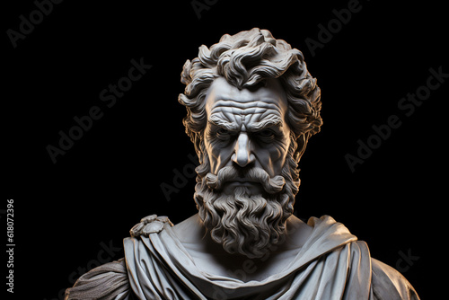A series of portraits capturing notable Stoic figures throughout history, such as Seneca, Epictetus, and Cato the Younger, honoring their contributions to Stoic philosophy and thei Generative AI