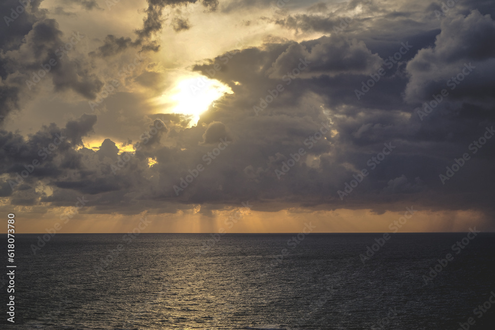 sunset over the sea sunset over the sea