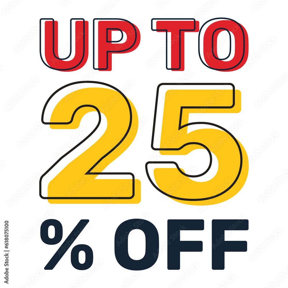 Discount up to 25 percent off, banner templates, special offer sales promotions. Discount up to 25 percent off, banner templates, special offer sales promotions.