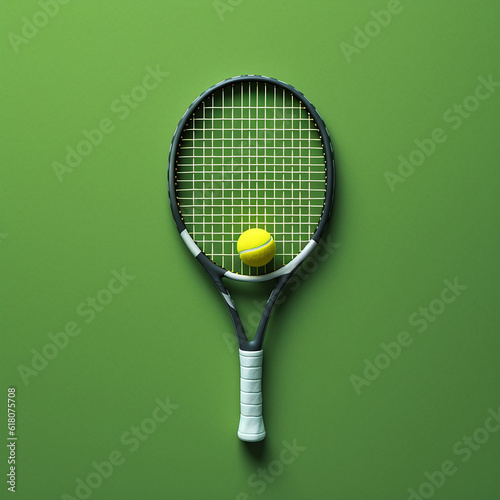 tennis racket and ball © ramona