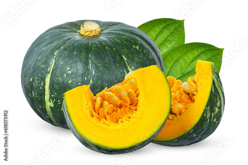 Pumpkin isolated on white background. pumpkin clipping path