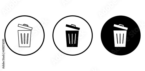Trash icons set. trash can icon. Delete icon vector