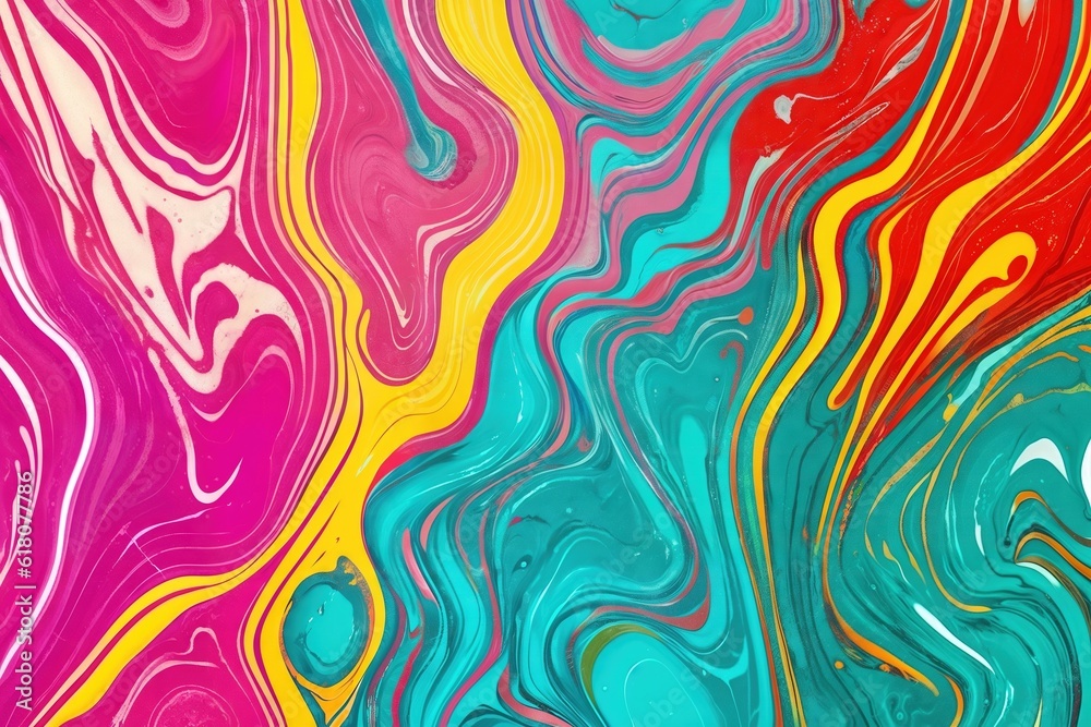 Liquid paints stains, fluid art abstract background. Ai generative Liquid paints stains, fluid art abstract background. Ai generative