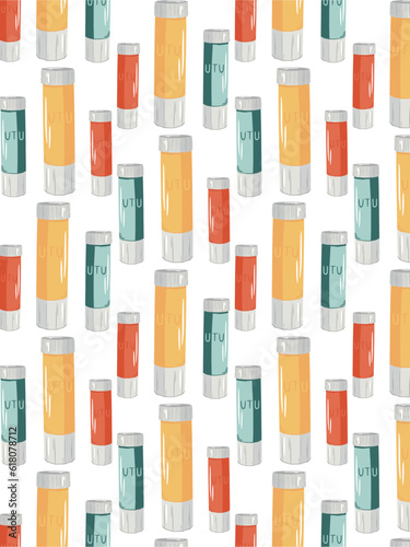 Tube de colle de couleurs