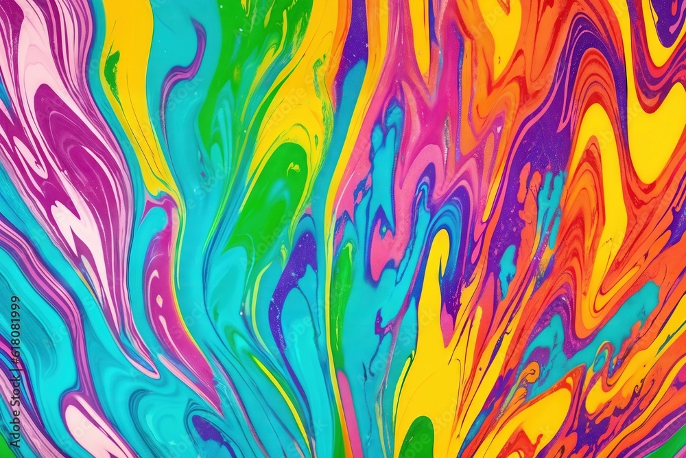 Liquid paints stains, fluid art abstract background. Ai generative Liquid paints stains, fluid art abstract background. Ai generative