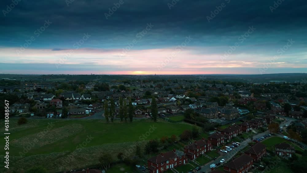 Dewsbury moor. Early morning sunrise Dewsbury moor. Early morning sunrise