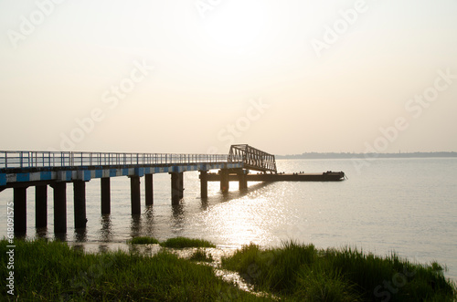 jetty of gosaba sundarban west bengal