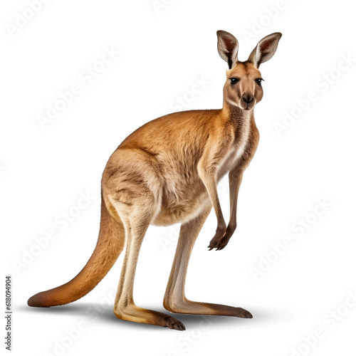 Kangaroo on transparent png background © merabbi