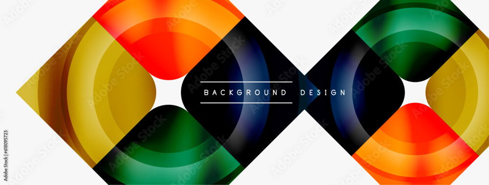 Circle abstract background. Wallpaper, banner, background, landing page, wall art, invitation, print, poster Circle abstract background. Wallpaper, banner, background, landing page, wall art, invitation, print, poster