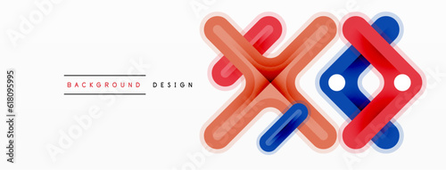 Cross line background minimal geometric template. Design for wallpaper, banner, background, landing page, wall art, invitation, prints, posters