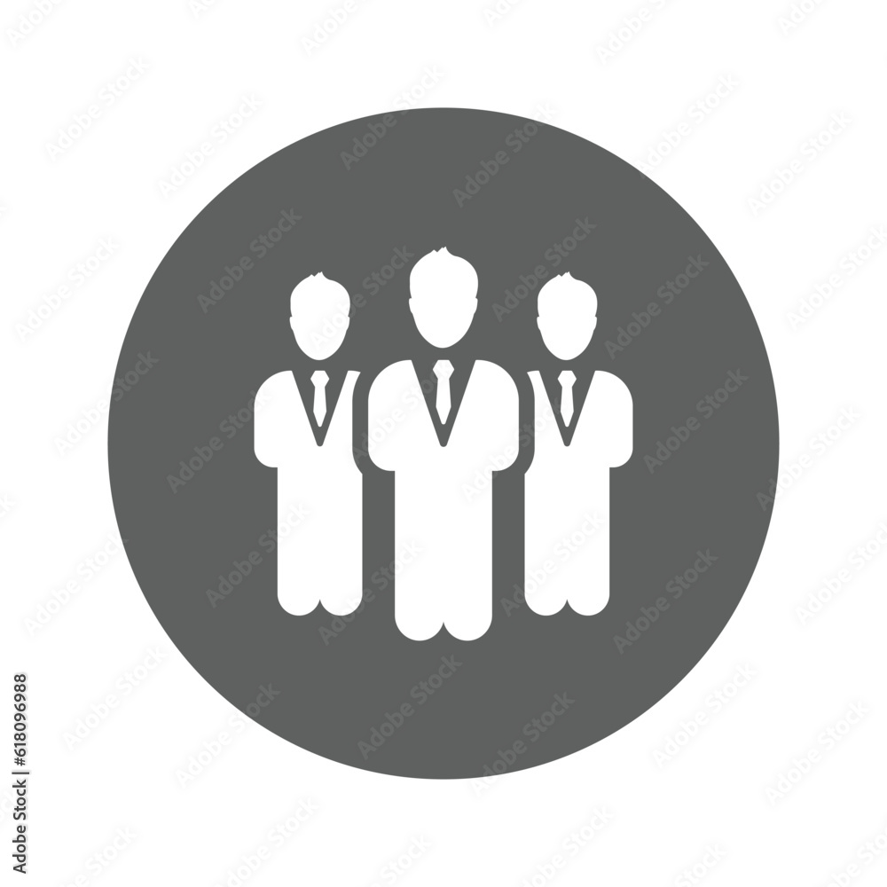 Business Man Group icon. Business Man Group icon.