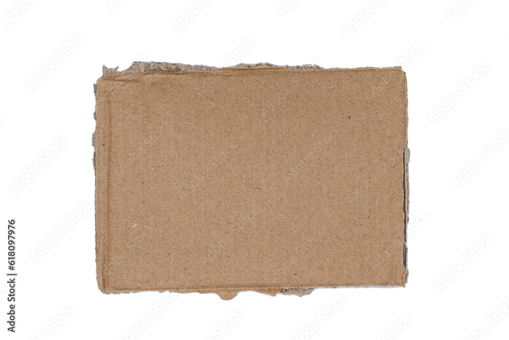 Cardboard Pieces Textured Background with Copy Space, Brown ripped Kraft Paper Wallpaper