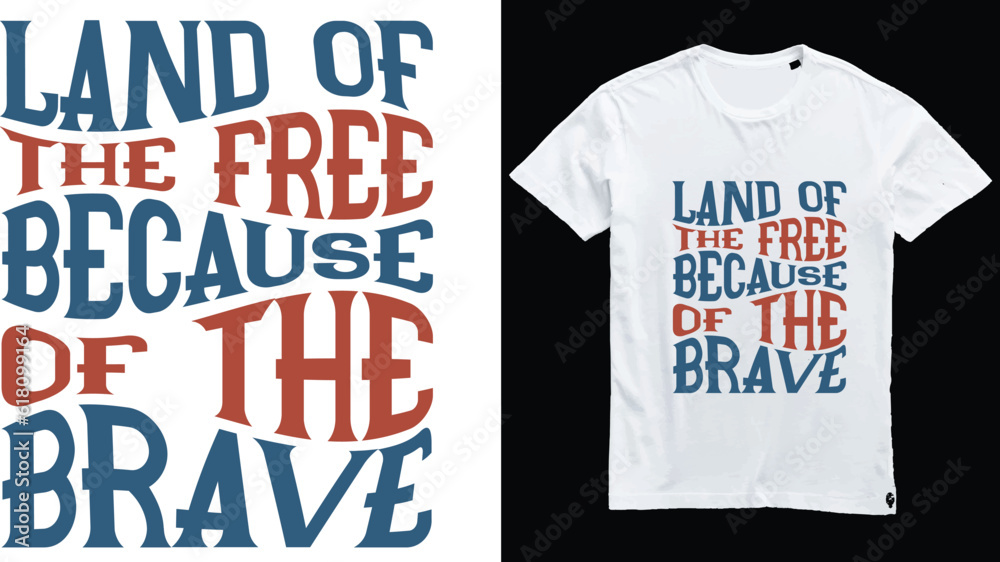 Fototapeta premium 4 th julay independence day t shirt design.