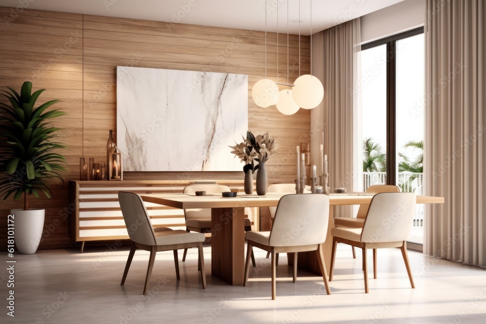 Close-Up Details of a Dining Room with Elegant Decor and Luxurious Finishes. Details of high-end state-of-the-art furniture. Close-Up Details of a Dining Room with Elegant Decor and Luxurious Finishes. Details of high-end state-of-the-art furniture.