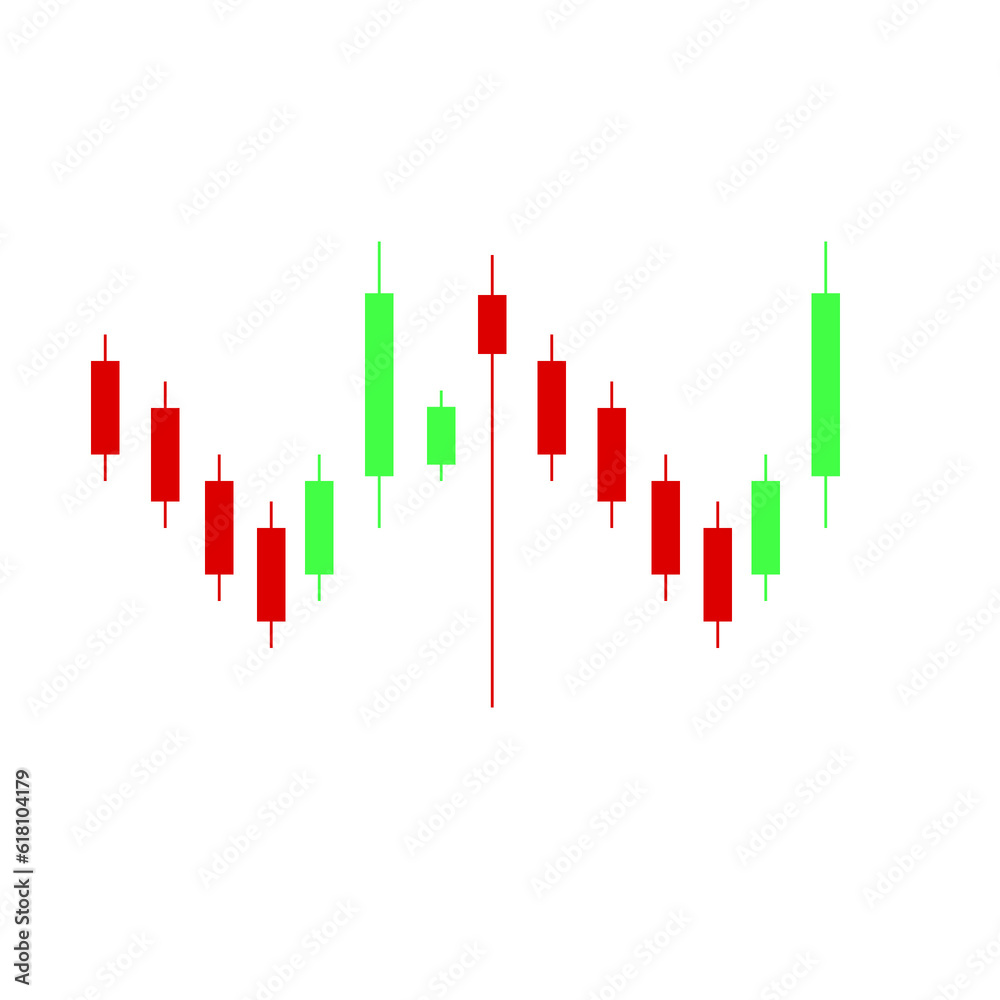 Candlestick trading graph isolated on png or transparent background, investing stocks market,buy and sell sign candlestick, vector illustration Candlestick trading graph isolated on png or transparent background, investing stocks market,buy and sell sign candlestick, vector illustration