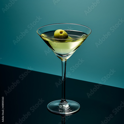 martini with olives,ai generated 