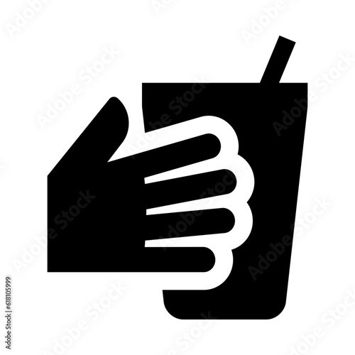 Cup in hand