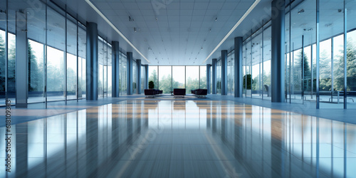 Wallpaper Mural glass reflect in the modern business office Torontodigital.ca