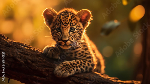 leopard resting on the rock