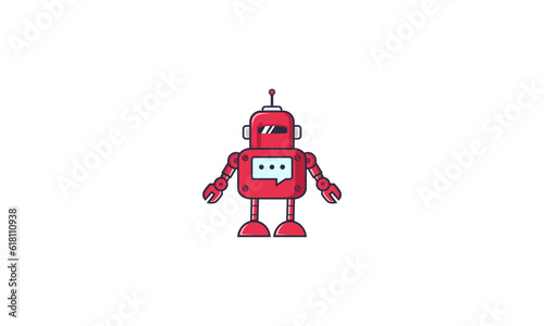 robot chat logo design