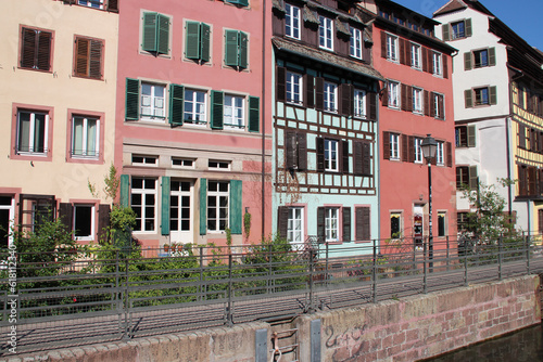 "petite france" district in strasbourg in alsace (france)