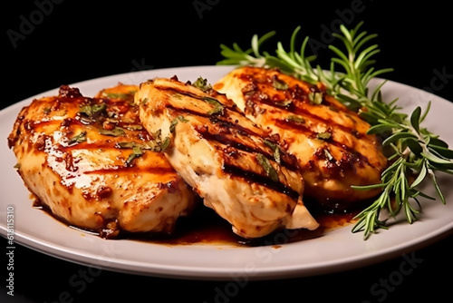 Delicious grilled chicken fillet