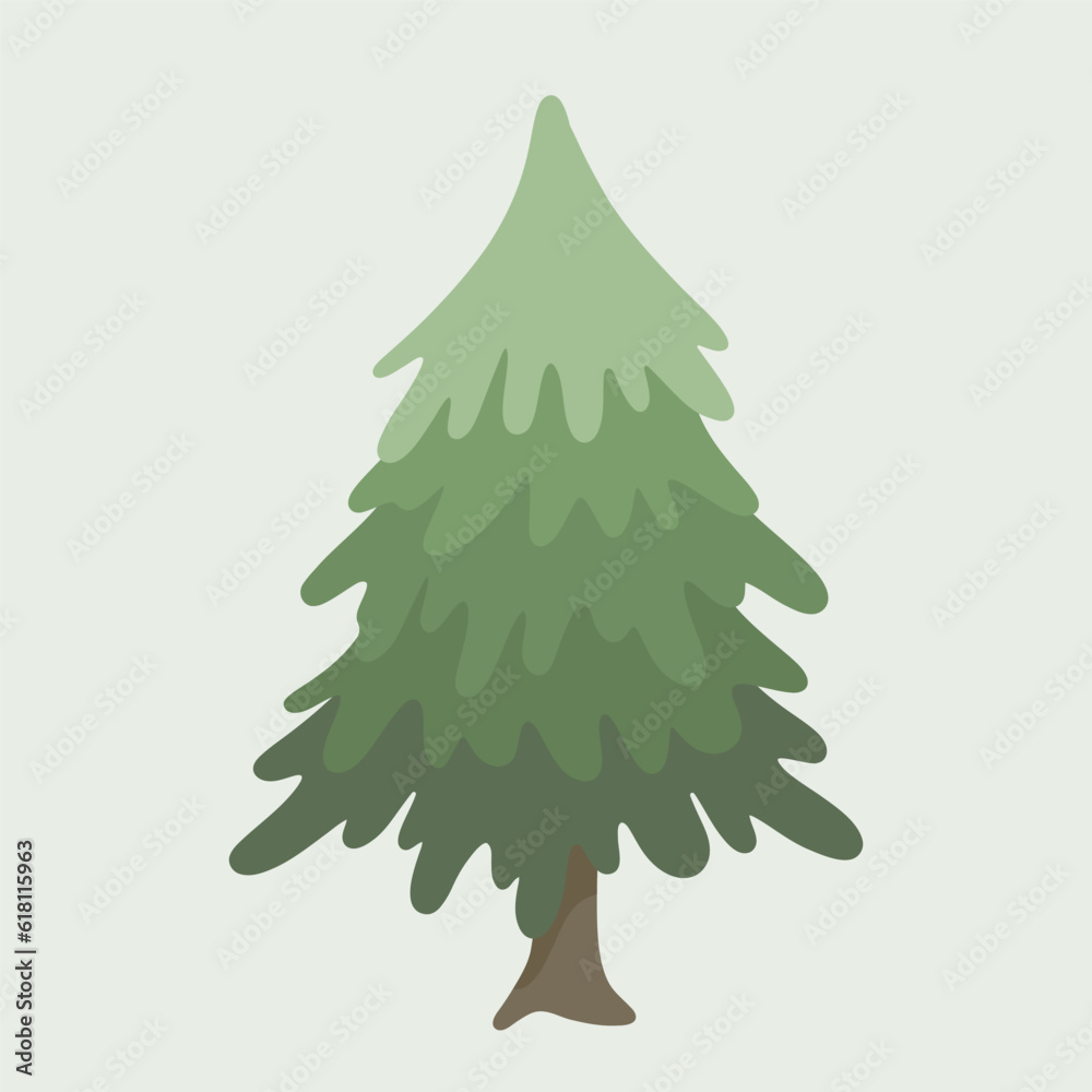 Silhouettes of pine trees or fir trees. Silhouettes of pine trees or fir trees.