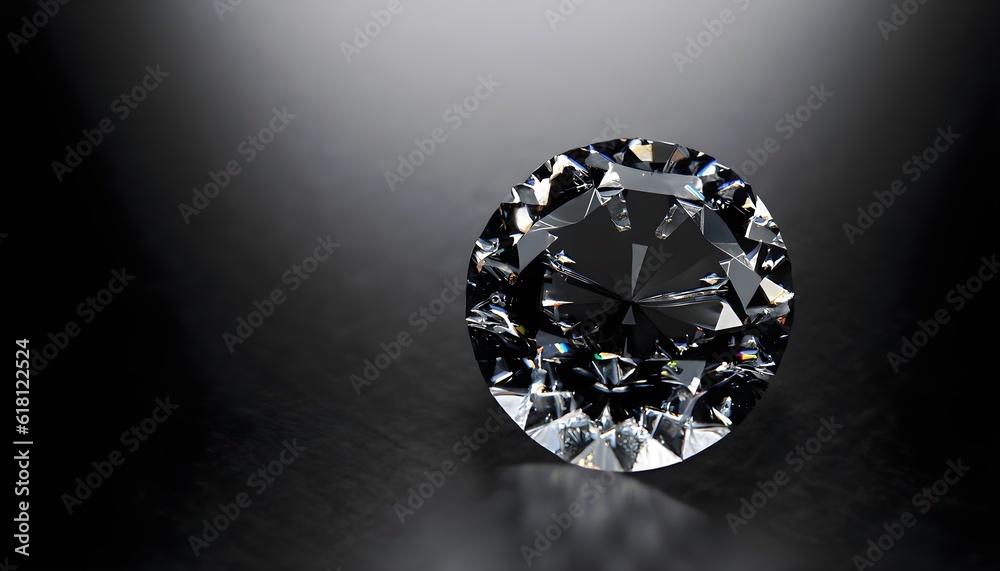 diamond on black background, luxury, jewelry , AI generated diamond on black background, luxury, jewelry , AI generated