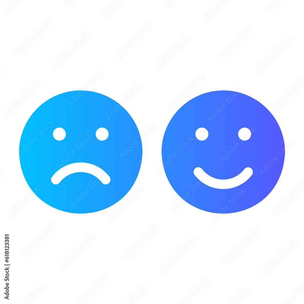 Fototapeta premium emotions gradient icon