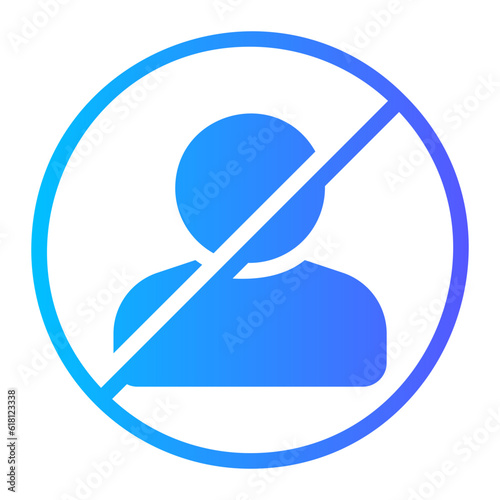 banned gradient icon