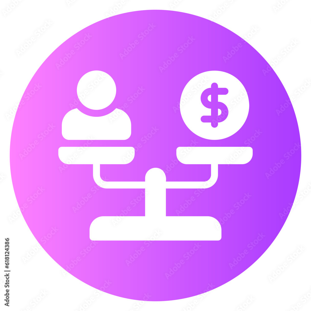 inequality gradient icon inequality gradient icon