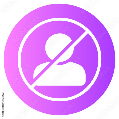banned gradient icon